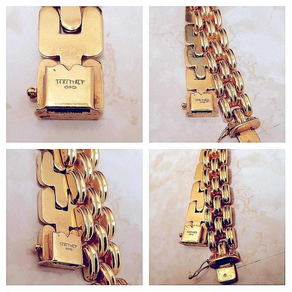 Unisex, 14KYG Vintage Bracelet - Picture 5 of 9